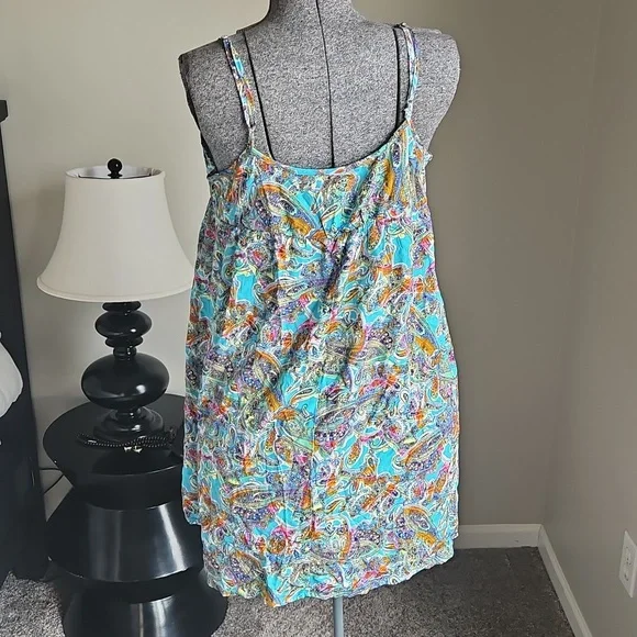 Wild Fable Blue Paisley Babydoll Dress - Picture 3 of 7